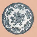 Set of Enoch Wedgwood Asiatic Pheasants Plates Vintage Teal Transferware