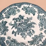 Set of Enoch Wedgwood Asiatic Pheasants Plates Vintage Teal Transferware