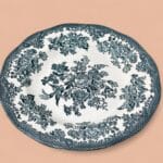 Set of Enoch Wedgwood Asiatic Pheasants Plates Vintage Teal Transferware